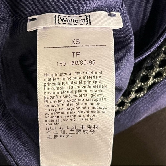 Wolford Navy Leggings with Mesh Detail - Picture 2 of 11